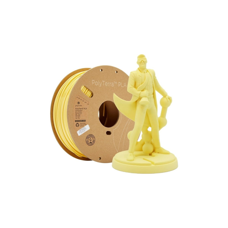 Filament Polymaker PolyTerra PLA Jaune Banane Filament Polymaker PolyTerra PLA Jaune Banane