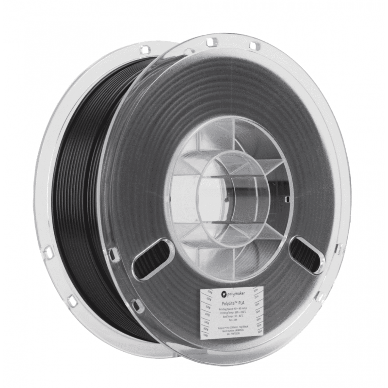 Bobine PolyLite PLA Noir 1kg Bobine PolyLite PLA Noir 1kg