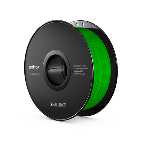 Z-ULTRAT Vert : filament de qualité supérieure pour imprimante 3D Zortrax M200 Z-ULTRAT Vert : filament de qualité supérieure pour imprimante 3D Zortrax M200