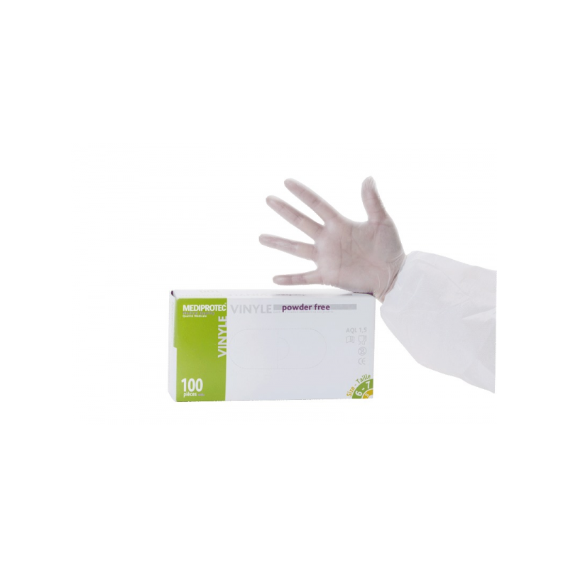 100 gants de protection ambidextes